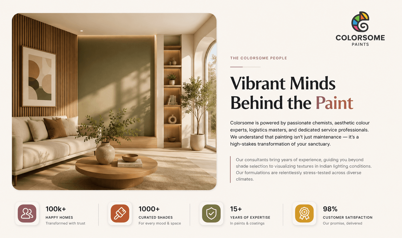 The Colorsome team - chemists, colour experts, and service professionals